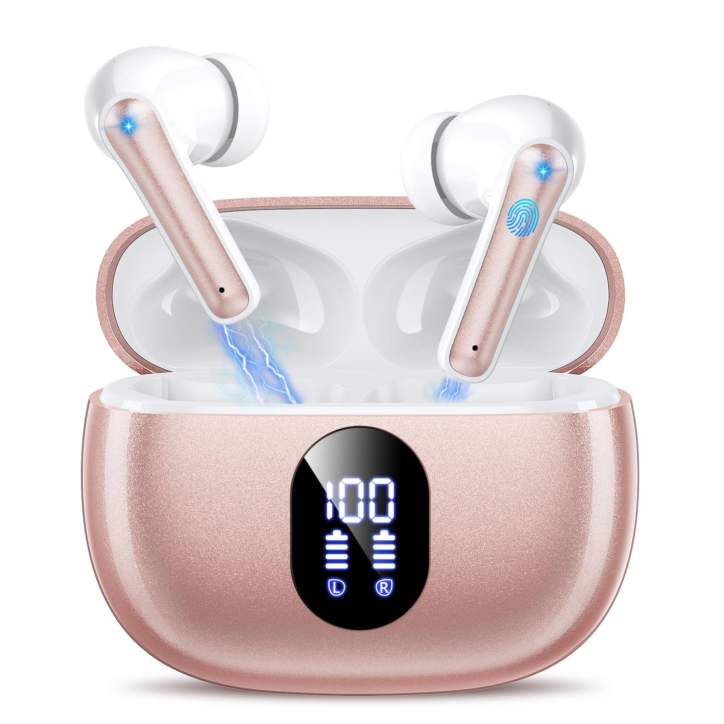 Wireless Earbuds, Hi-Fi Deep Bass Ear Buds, 48H Playtime In-Ear Headphones