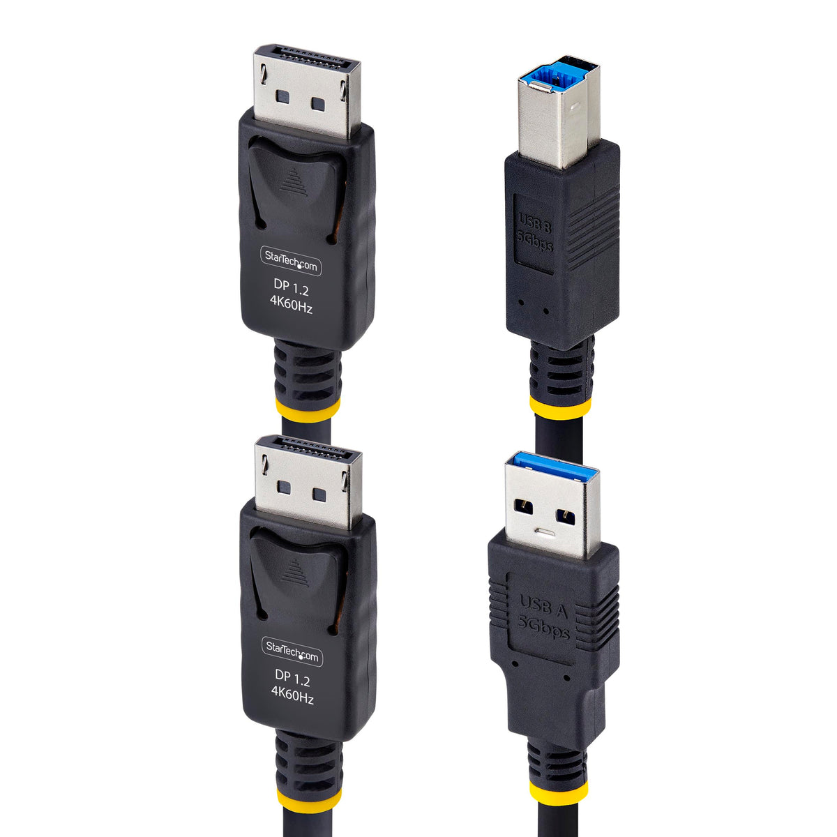 StarTech 6ft DisplayPort and USB 5Gbps KVM Cable, 4K 60Hz, HDR10