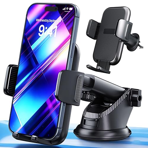 RayLink Phone Holders for Your Car 2026 Ultimate Phone Mount Military-Grade Windshield Dashboard Vent?Newest Best Strongest? Cell Phone Car Mount