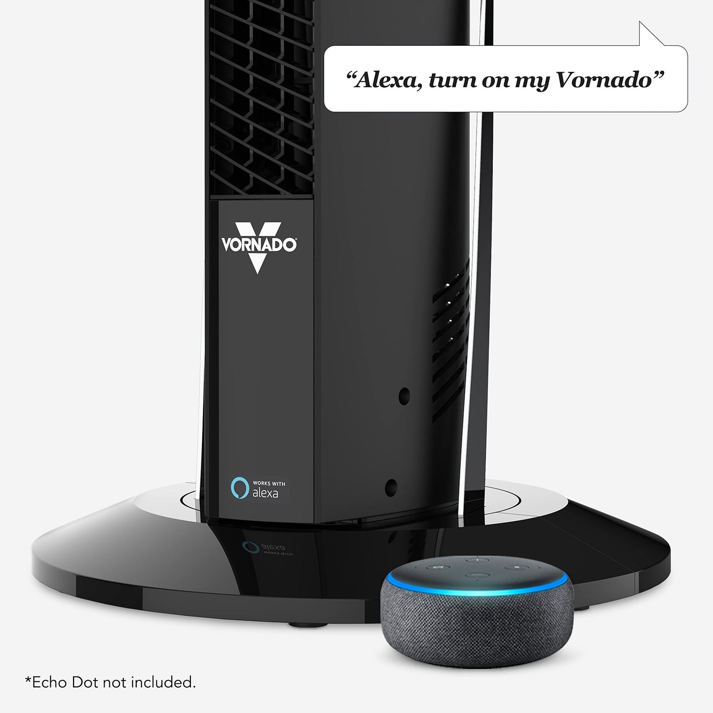 Vornado 37 in. H 4 speed Oscillating Tower Fan