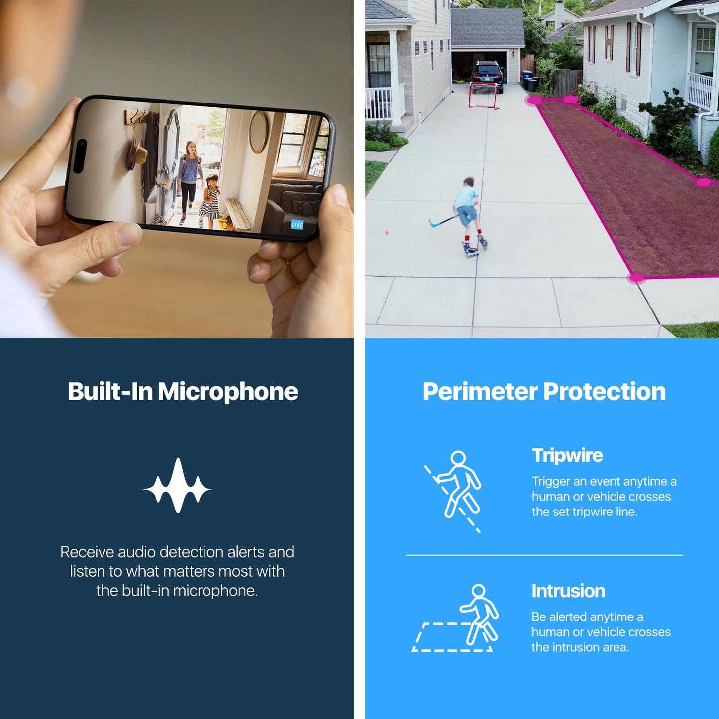 Amcrest 2-Pack UltraHD 4K (8MP) Bullet POE IP Camera, 3840x2160, 98ft NightVision, IP67 Weatherproof, 125° FOV, Supports up to 256GB MicroSD