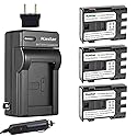 Kastar NB-2L Battery (3-Pack) and Charger Kit for NB-2L NB-2LH NB-2L12 NB-2L14 NB-2L24 BP-2L5 BP-2LH and EOS Digital Rebel XT Xti Cameras