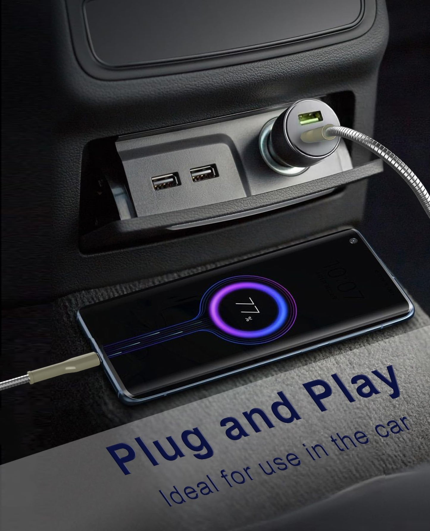 clickfish USB C to USB C Cable 6.6ft, 60W Fast Charging & Data Sync, Indestructible Metal Braided Cat/Dog Chew Proof Charger Cord for iPhone 16/15