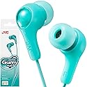 JVC Gumy in Ear Earbud Headphones with Paper Package, Powerful Sound, Comfortable and Secure Fit, Silicone Ear Pieces S/M/L - HAFX7GN (Green)