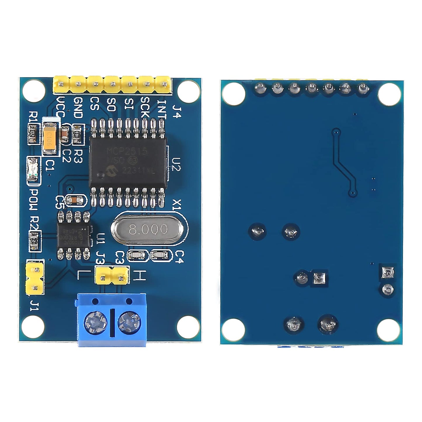 AEDIKO 2pcs MCP2515 CAN Bus Module TJA1050 Receiver SPI Module DC 5V Power Supply Converter
