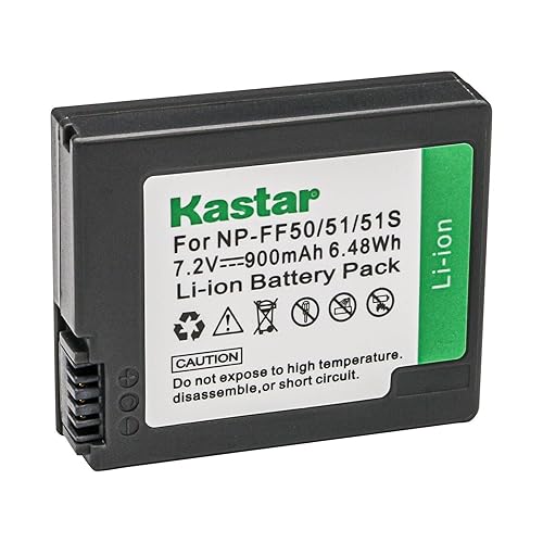 Kastar NP-FF50 / NP-FF51 / NP-FF51S Battery 1-Pack Replacement for Sony DCR-PC106, DCR-PC106E, DCR-PC107, DCR-PC107E, DCR-PC108, DCR-PC108E