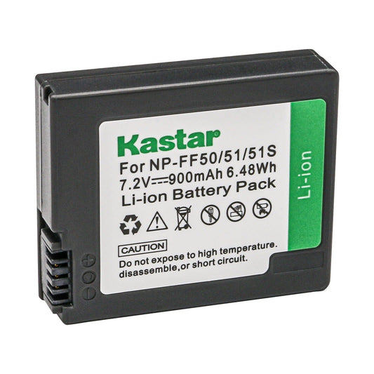 Kastar NP-FF50 / NP-FF51 / NP-FF51S Battery 1-Pack Replacement for Sony DCR-PC106, DCR-PC106E, DCR-PC107, DCR-PC107E, DCR-PC108, DCR-PC108E