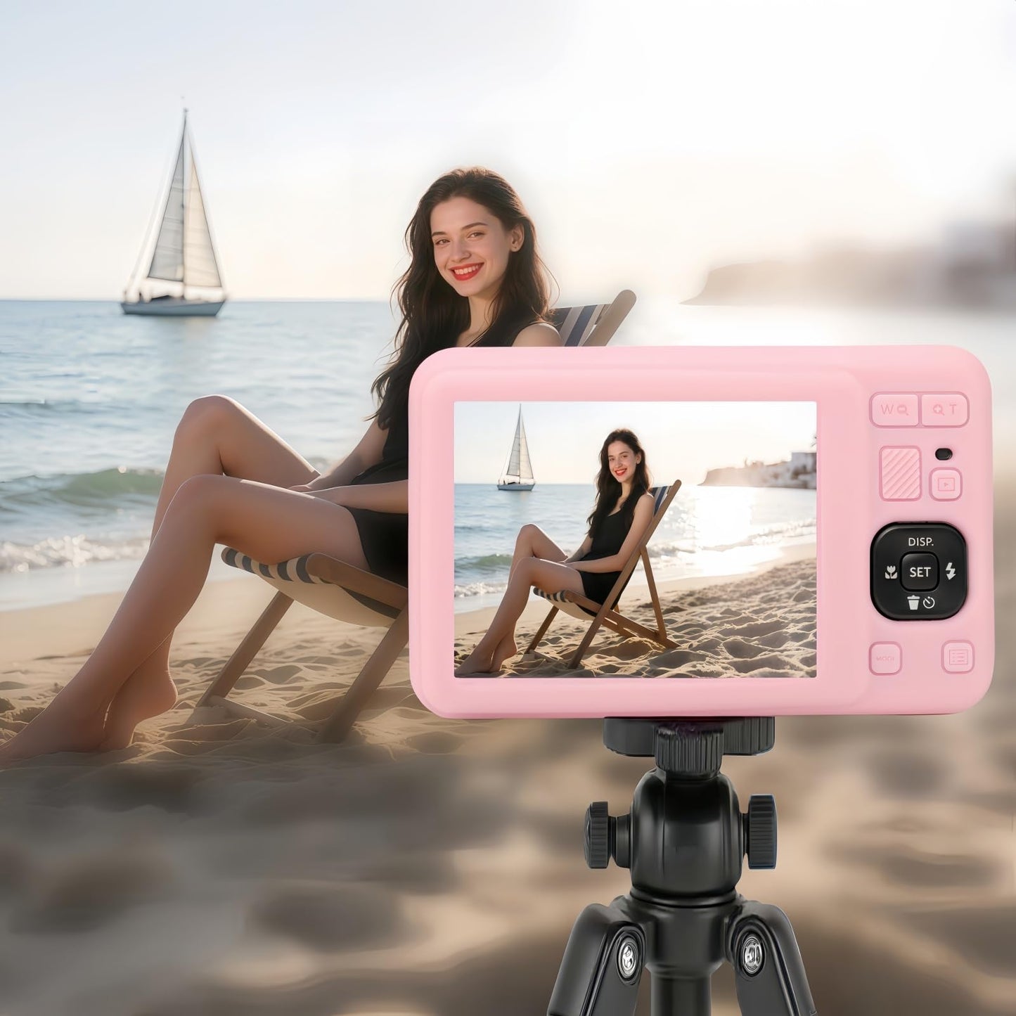 SZHSYJY Case for Kodak PIXPRO FZ55,FZ55 accessories,Soft Silicone Protective Case Removable Lens Cover,Comes with 2 Screen Protectors and 1 Wrist