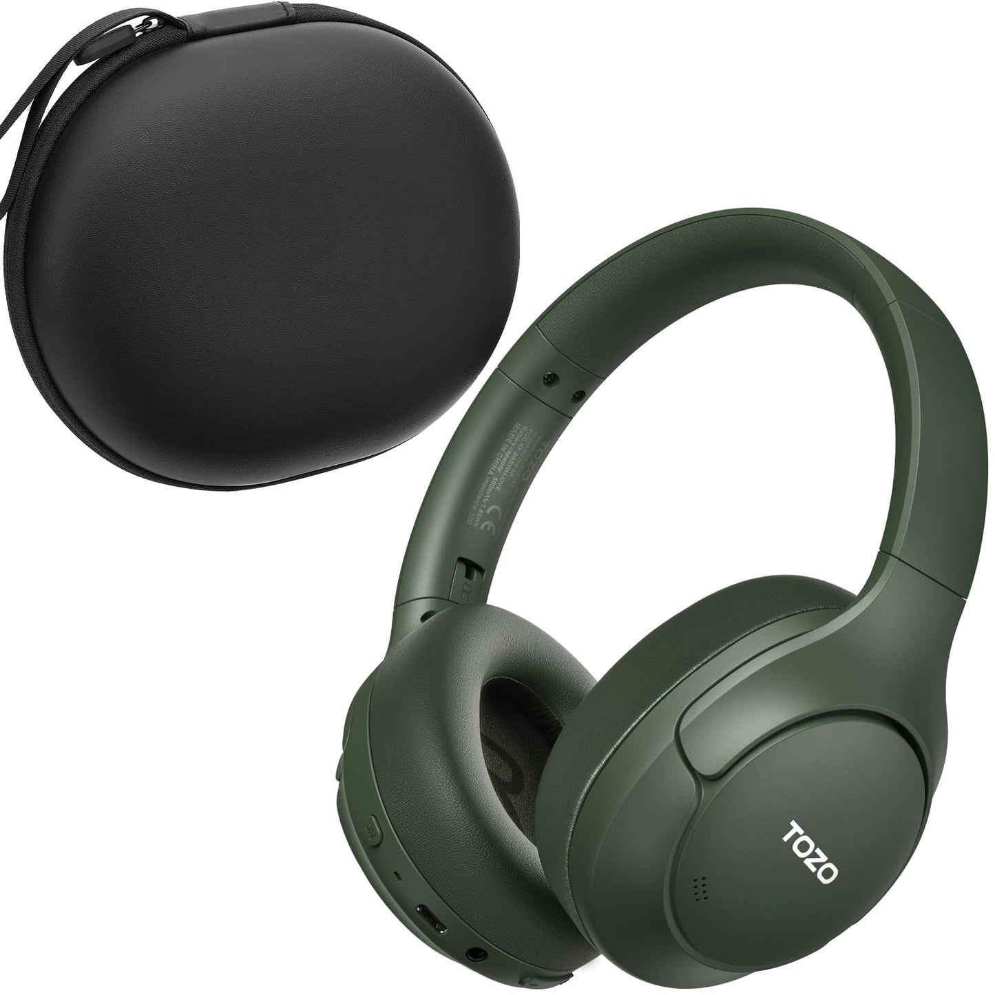 TOZO HT3 Hybrid Noise Cancelling Wireless Headphones, 90H Over Ear Headset