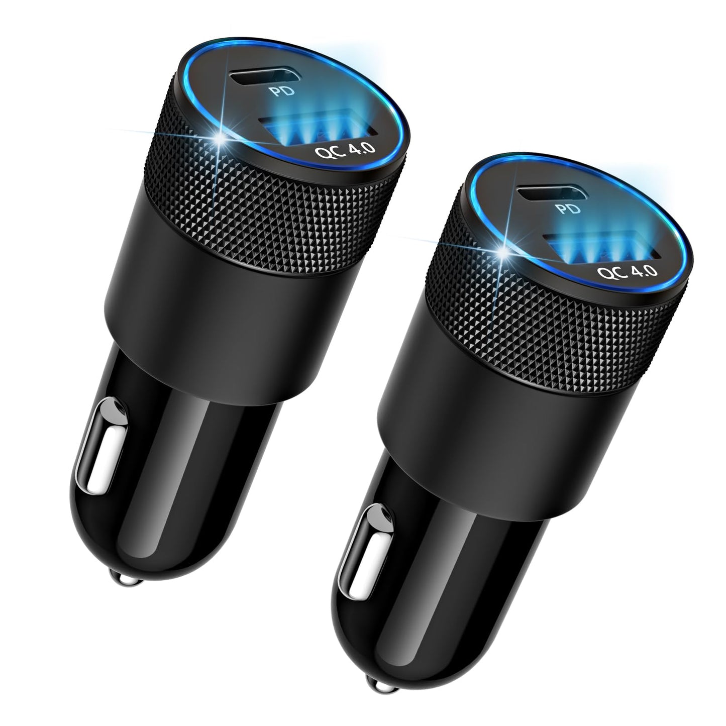 iPhone 15/16 Car Charger, 48W 2-Port Fast USB C Car Charger Cigarette Lighter Adapter, Car Accessories for iPhone 16/15/14/13/12 Series, Samsung