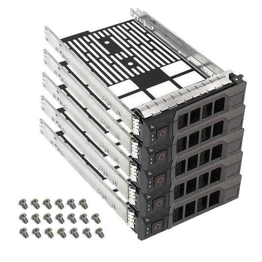 YEECHUN (5 Pack) 3.5" SAS SATA Hard Drive Tray Caddy Replacement Compatible with Dell PowerEdge T330 T430 T630 R230 R330 R430 R530 R630 R730 R730XD