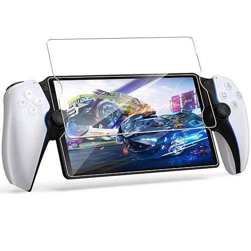Fintie Screen Protector for PlayStation Portal Remote Player - 9H Hardness Tempered Glass Protective Film, Anti Scratch & Anti-Fingerprint, Bubble