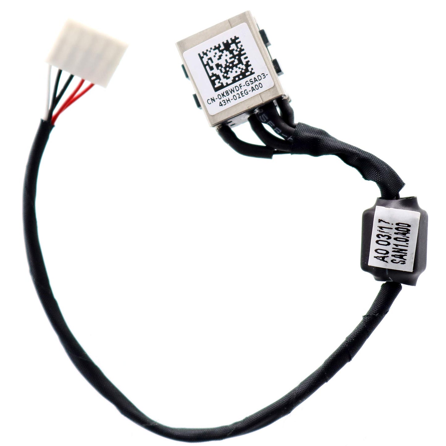 Deal4GO DC Power Jack Cable Charging Port K8WDF 0K8WDF Replacement for Dell Inspiron 14 5457 5448 5447 5445 5443 5442 5439 4528