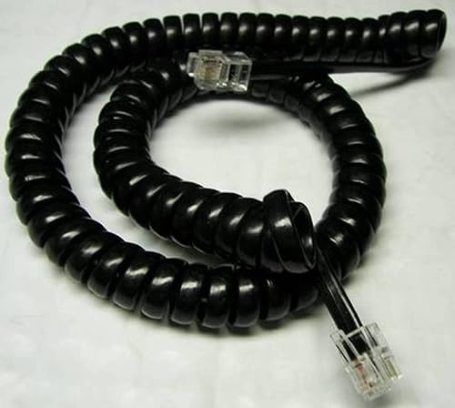 DIY-BizPhones Black Short Handset Cord Compatible with RCA Phone 2 3 4 8 Multi Line ViSys System Executive Series 25215RE1 25255RE2 25423RE1 25424RE1
