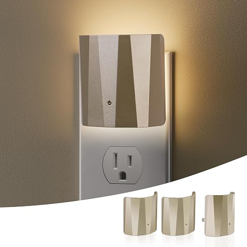 Dawnrise Plug in Night Lights for Wall, Dawn to Dusk Night Light with 3000K/5Lm, Backlit Nightlights for Bedroom, Kids Room, Hallway, Living Room