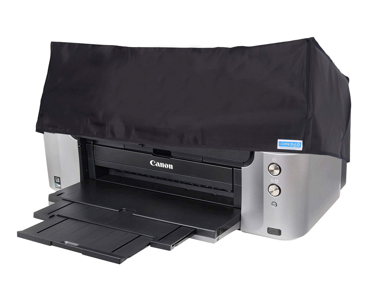 Comp Bind Technology Dust Cover Compatible with Canon Pixma Pro-10 and Pro-100 Wireless Color Printers, Black Nylon Anti-Static Cover Dimensions