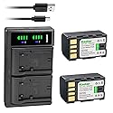 Kastar 2-Pack Battery and LTD2 USB Charger Replacement for JVC GZ-HD320BUS GY-HM70 GY-HM100 GY-HM100U GY-HM150 GY-HM170U GY-HM180 GY-HM360 GZ-HM1