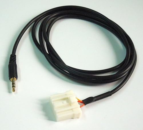colorparts2016 Car AUX Audio Input Cable 1.5M Gold 3.5MM Male Plug Compatible with Mazda 3, 6, 5, B70, M2, M6, MX5, RX8 2006-2013