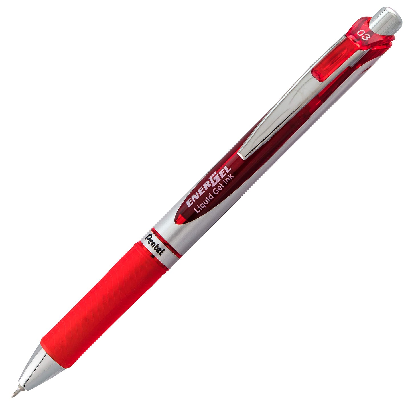 Pentel EnerGel RTX Retractable Liquid Gel Pen, (0.3mm) Needle Tip, Extra Fine Line, Assorted Ink, 3-Pk (BLN73BP3M)