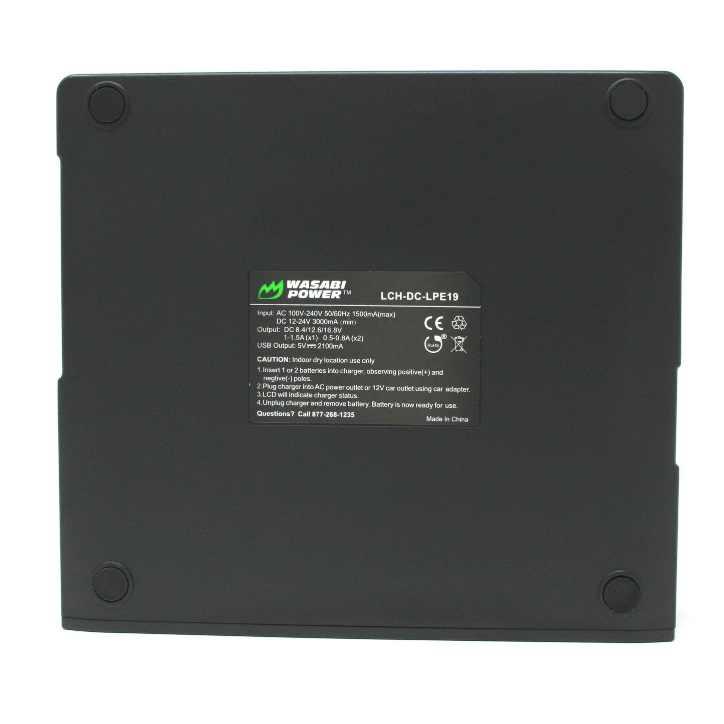 Wasabi Power Dual Battery Charger for Canon LP-E19, Compatible with EOS R3, EOS-1D Mark III, IV, X, X Mark II, III