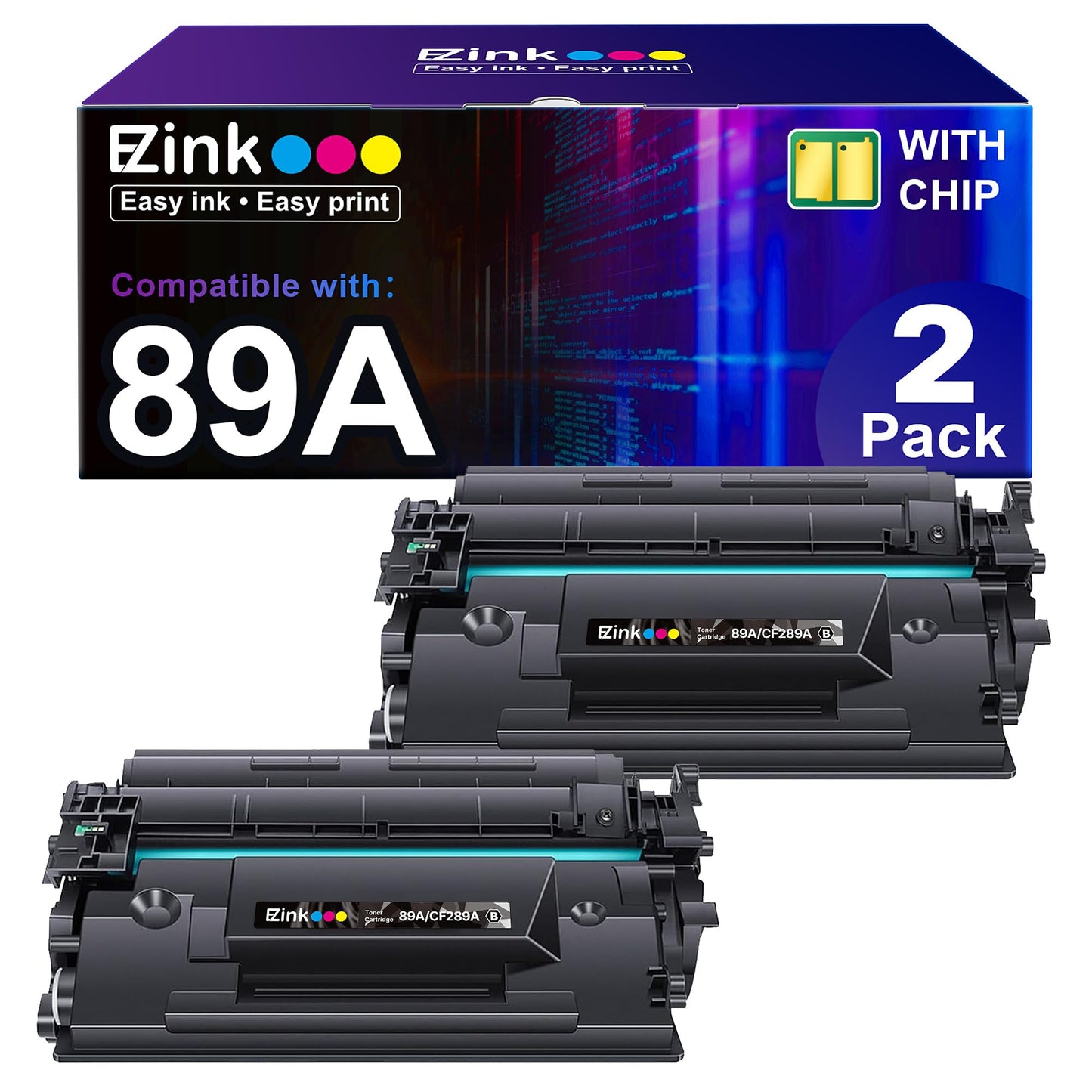 E-Z Ink 89A Toner Cartridge with Chip Compatible Replacement for HP 89A CF289A 89X CF289X for HP LaserJet Enterprise M507 M507dn M507dng M507n M507x
