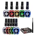 Talent Silent Disco Prism Color Changing Headphone 10 Pack with 1 Transmitter