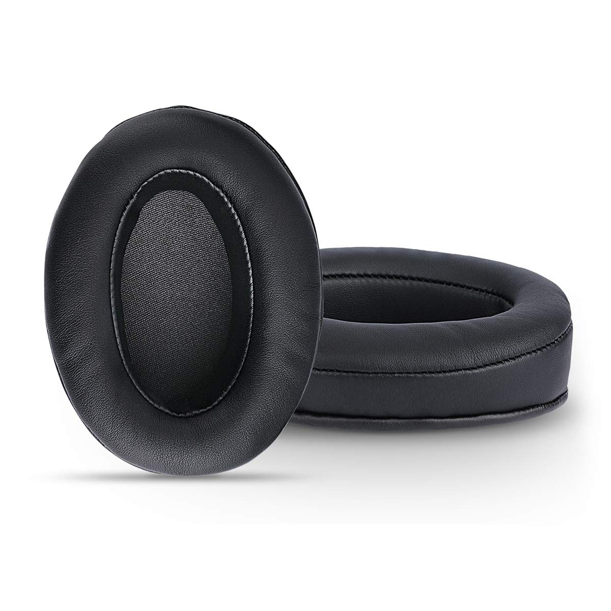 Tranesca Leather Replacement earpad/Ear Cushion/Ear Cover for ATH M50X, SteelSeries Arctis, HyperX Cloud & Alpha Big OVEREAR Headphones (Fits a Great