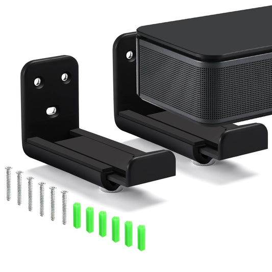 Hiyokurenri Universal Adjustable Wall Mount Bracket for Soundbars - Perfect Solution for Sony,Bose,JBL,Samsung,Philips,SONOS,Bowers