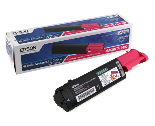 Epson S050192 Magenta Standard Capacity Toner Cartridge for Epson Aculaser C11N/CX11NF