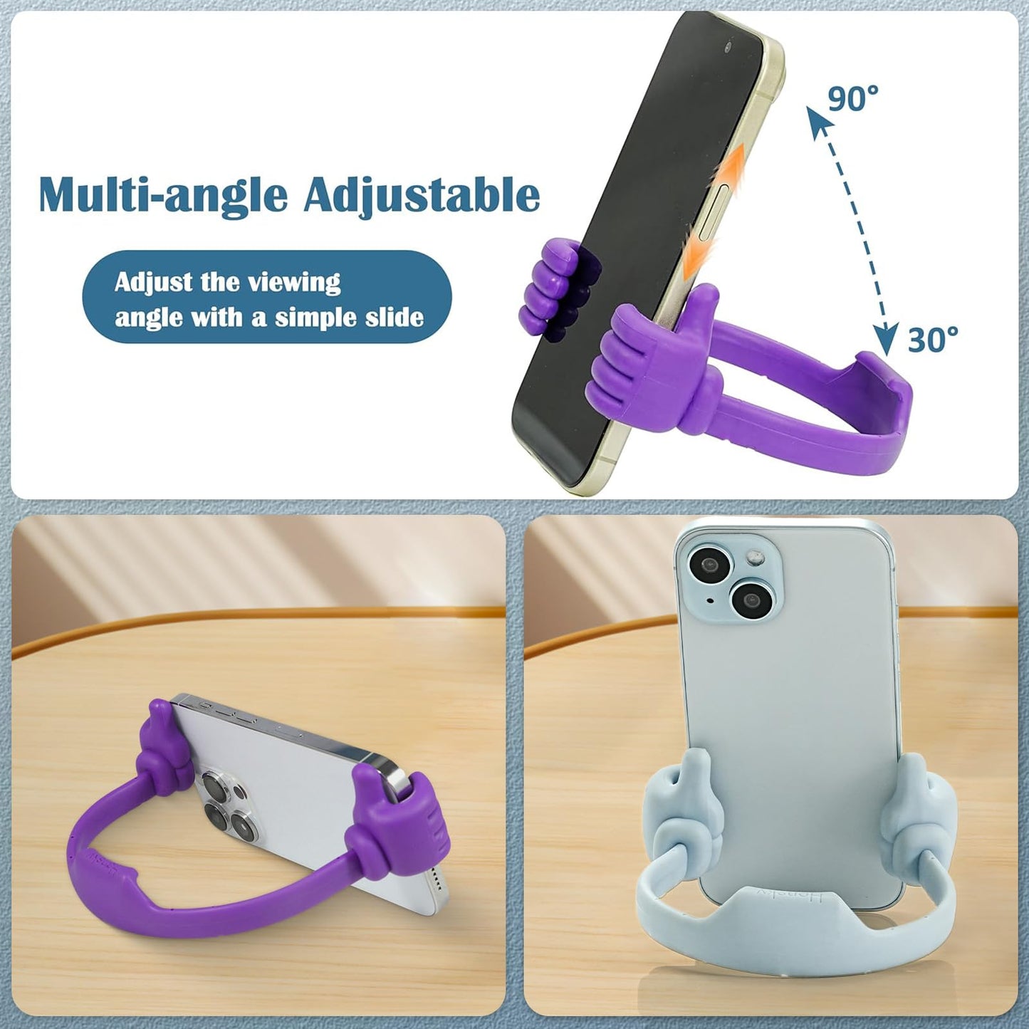 Honsky Thumbs-up Cell Phone Stand Holder,Tablet Stand Cradle for Desk Desktop Smartphone Cellphone Mobile Phone,Tablets - Universal, Adjustable