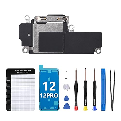 CYKJGS for iPhone 12 Loud Speaker Buzzer Module Replacement OEM for iPhone 12 Pro Assembly Loudspeaker Ringer Sound Connector Part Audio with Complete