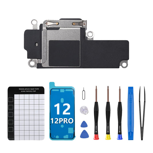 CYKJGS for iPhone 12 Loud Speaker Buzzer Module Replacement OEM for iPhone 12 Pro Assembly Loudspeaker Ringer Sound Connector Part Audio with Complete
