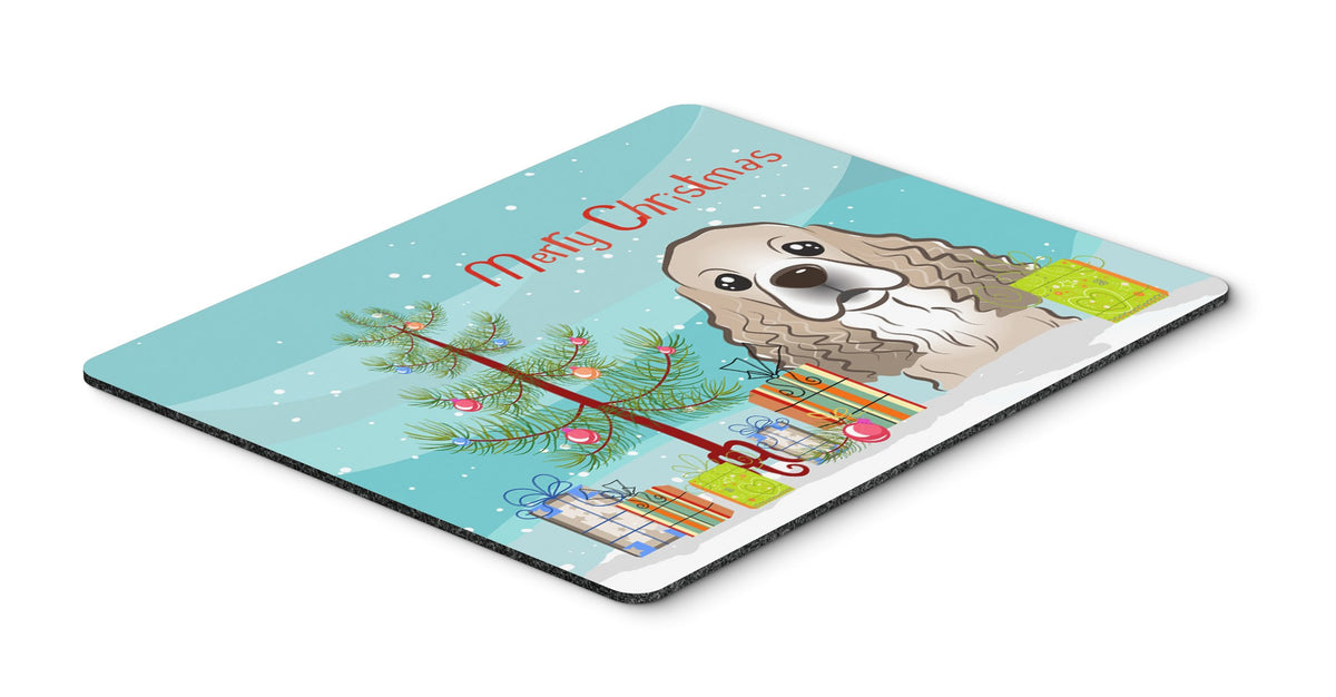Caroline's Treasures BB1588MP Christmas Tree and Cocker Spaniel Mouse Pad, Hot Pad or Trivet for Home Office Gaming Working Computers Laptop Mouse