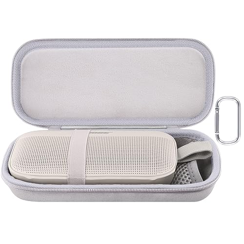 Aenllosi Hard Carrying Case Replacement for Bose New SoundLink Flex 2nd Gen/Bose SoundLink Flex Bluetooth Portable Speaker (White)