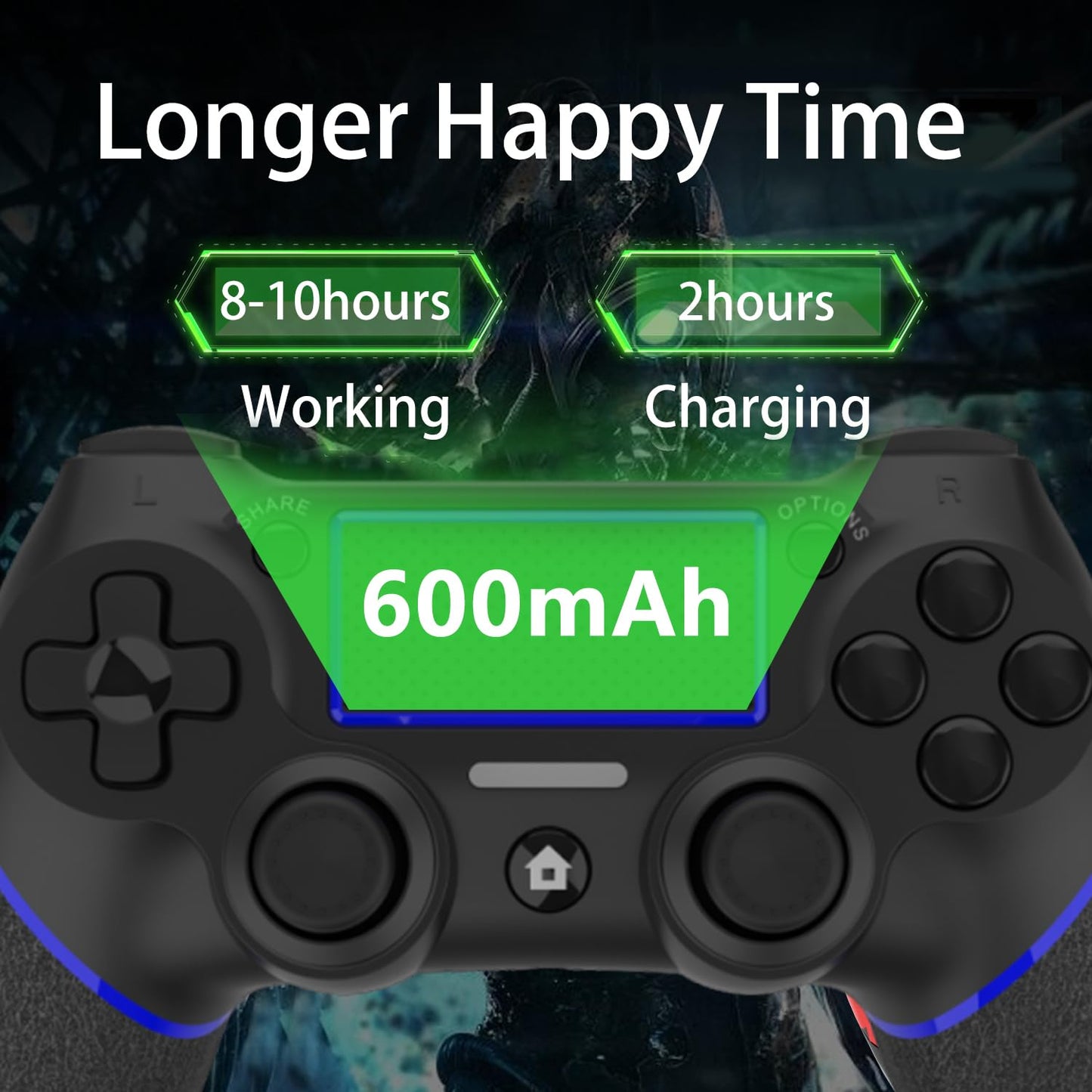 SZDILONG Upgraded Wireless Controller for Ps4 Gamepad Compatible with Ps4/Pro/Slim/Windows PC,Joystick for PS4 with Touchpad/Stereo Headphone