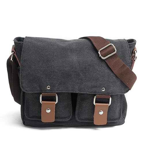 Men's Lightweight Vintage Waterproof Canvas DSLR SLR Shockproof Camera Shoulder Messenger Bag Sling bag