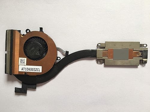 Z-one Fan Heatsink Replacement for Dell Latitude E7270 Series CPU Cooling Fan Heatsink DP/N R37F7 0R37F7 4-Wires