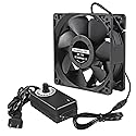 DORHEA 120mm Fan 120mm x 38mm 110V 220V AC Powered Cooling Fan with Speed Controller 3V to 12V 1238 AC for Cooling Ventilation Exhaust Projects