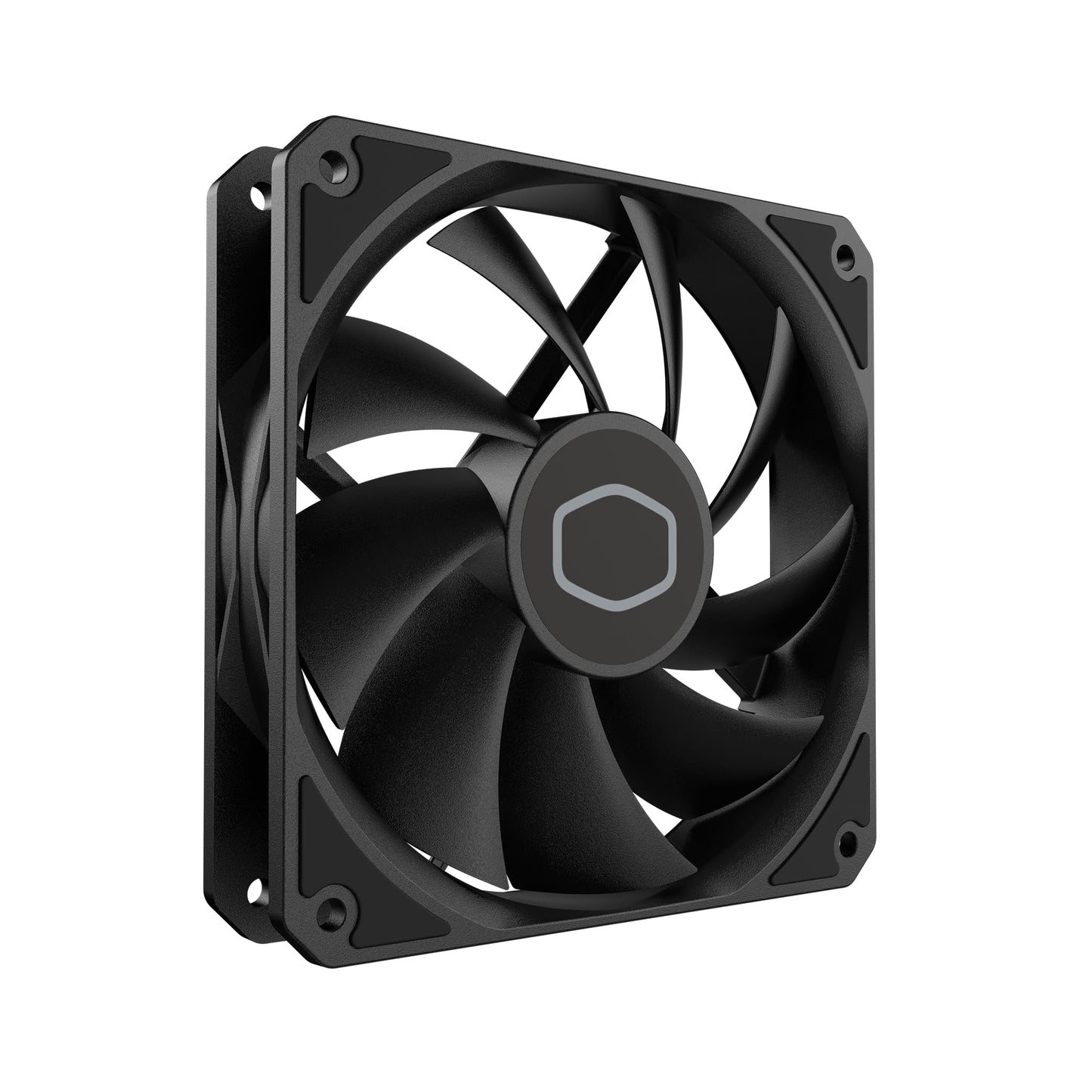 Cooler Master MF120 Lite Black Case|Liquid Cooler|Air Cooler Fan, 120mm Fan, Dynamic PWM 1,750 RPM, Air Balance Blades, Hybrid | PBT Frame