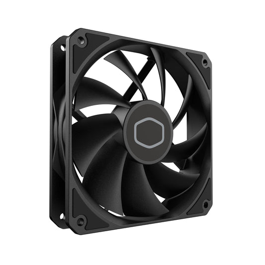 Cooler Master MF120 Lite Black Case|Liquid Cooler|Air Cooler Fan, 120mm Fan, Dynamic PWM 1,750 RPM, Air Balance Blades, Hybrid | PBT Frame