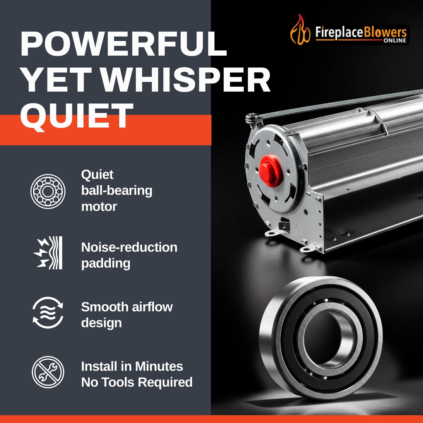 FireplaceBlowersOnline FBK-200 Fireplace Blower Kit for Lennox