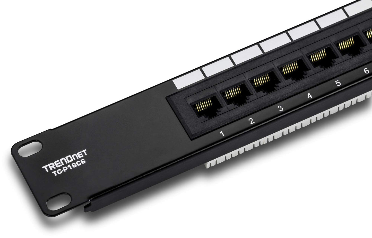 TRENDnet 16-Port Cat6 Unshielded Patch Panel,Rackmount, 1U 19", Cat3,Cat4,Cat5,Cat5e,Cat6 Compatible, 250Mhz Connection, Ideal for Copper Gigabit