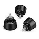 VICTIV Universal Anti-Slip 1/4“ Rubber Foot Spike, Compatible with Victiv NT70 NT72 Tripod, 1/4"-20 Thread for Tripods Monopods (3 Pcs), Rotatable