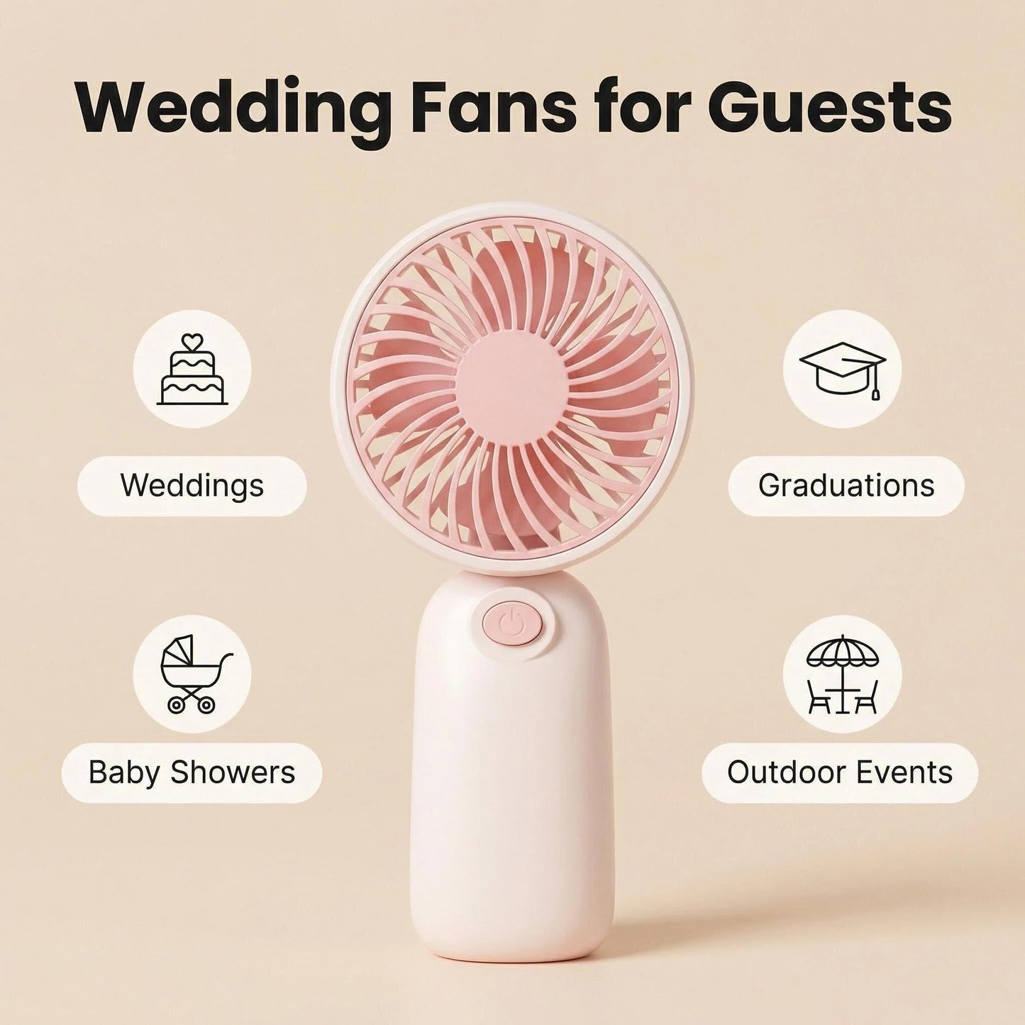 Ignifluence 30 Pcs Mini Handheld Fan Bulk for Wedding Guests, Small Portable Hand Fan with Lanyard, Leaf Design Wedding Favor Fans for Summer Outdoor