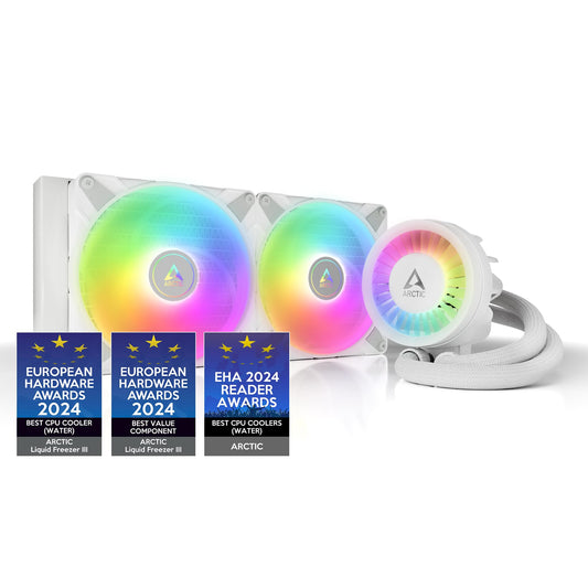ARCTIC Liquid Freezer III 280 A-RGB - CPU AIO Water Cooler, Water Cooling PC, Intel & AMD, Efficient PWM-Controlled Pump, Fan: 200-1900 RPM, LGA1851