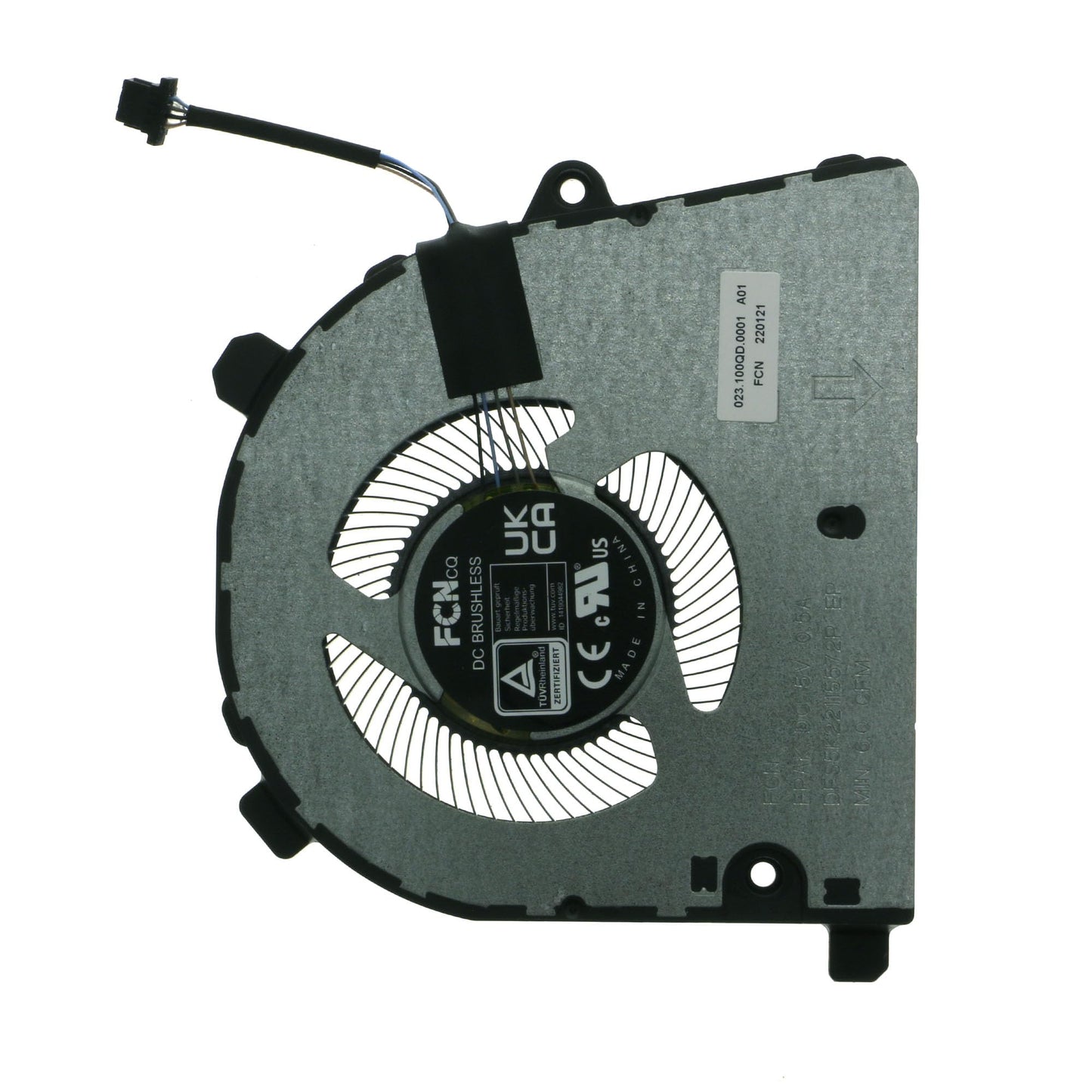 Replacement CPU Cooling Fan for GEEKOM Mini IT11 03K0V6 DFS5K22115572P FPAK 023.100QD.0001 5V 0.5A
