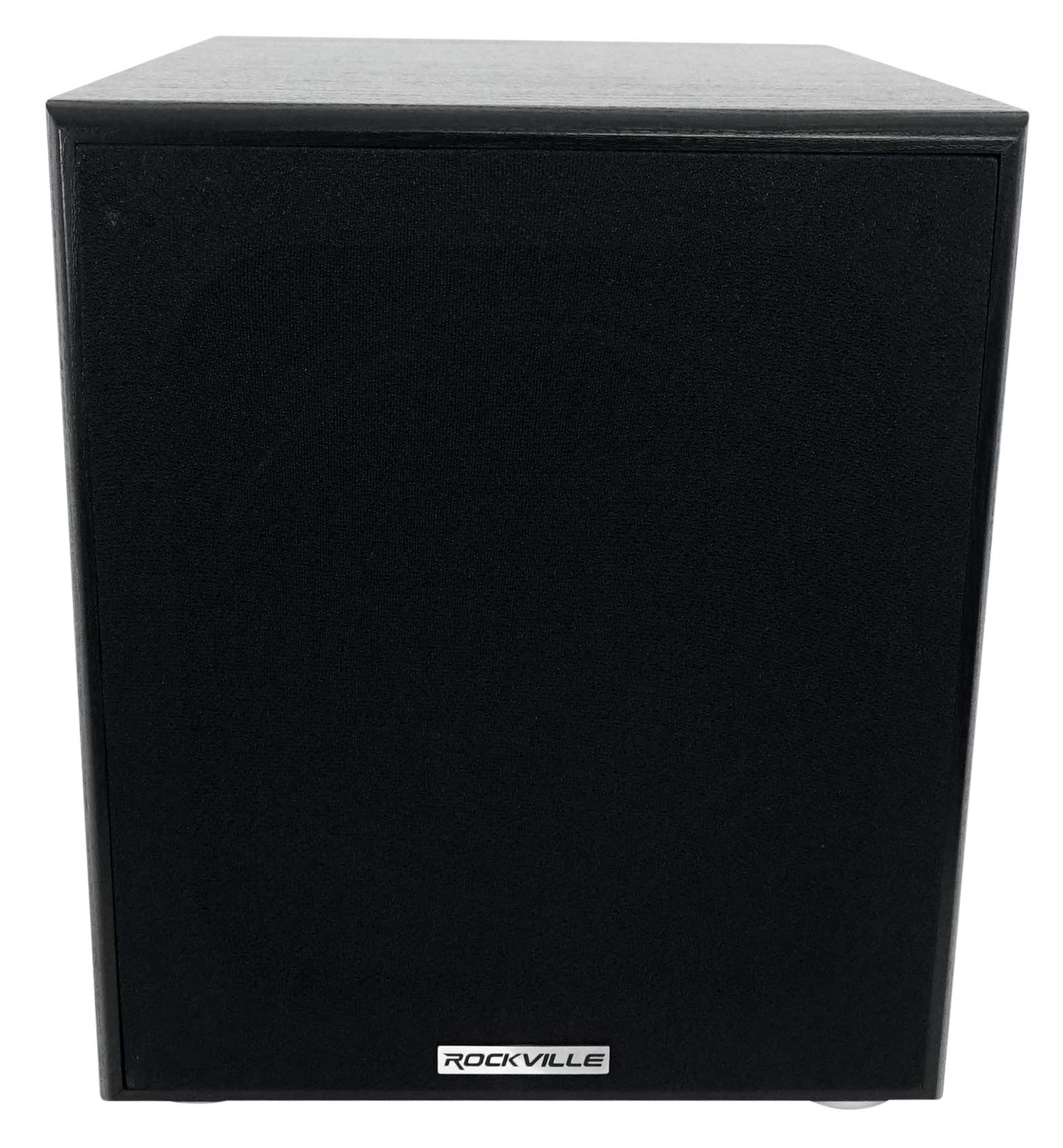 Rockville Rock Shaker 10 Black 600W Powered Subwoofer, Class-D Amp, Adjustable Crossover, MDF Enclosure, for Home Theater and Studio
