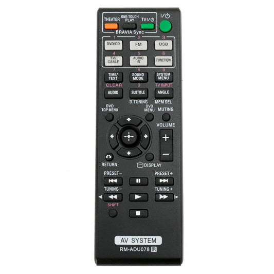 New RM-ADU078 Remote Control Compatible for Sony HCD-DZ610 DAV-DZ170 DAV-DZ171 DAV-DZ175