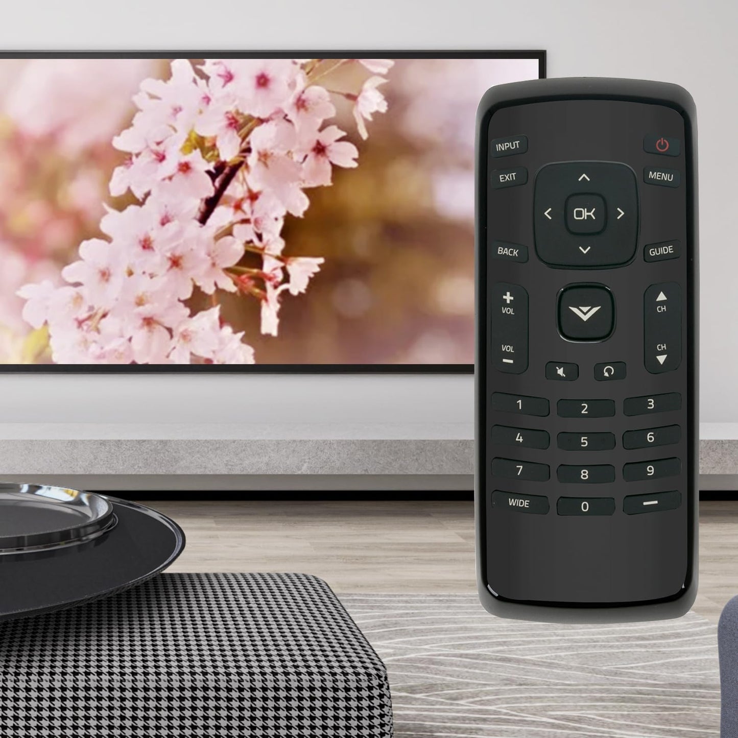 XRT020 Replace Remote Control fit for VIZIO TV D32h-C0 D32HC1 D32H-C1 D32HND0 D32HN-D0 D32HND1 D32HN-D1 D32HN-E0 D32hn-E1 D32HNX-E1 D390-B0 D39HNE0