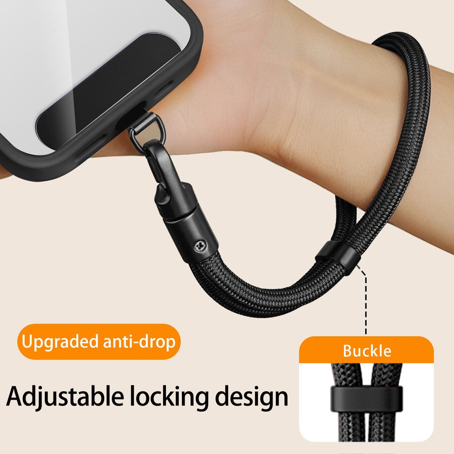 Zaardend 2 Pack Phone Wrist Strap, Wrist lanyard for iPhone Case Camera, Anti Theft Phone Strap Lanyard with 360° Rotating Hook, Charm Chain Camera